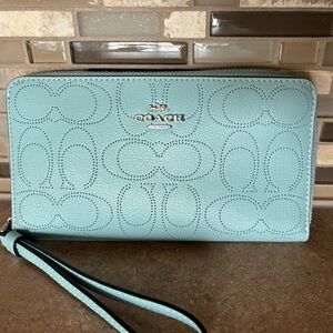 Coach Long Zip Around Wallet